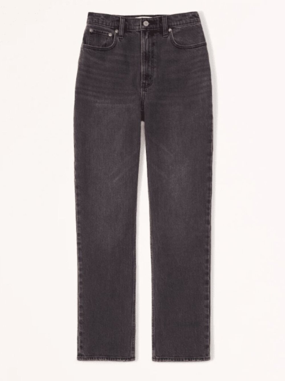 Abercrombie & Fitch 90s Straight Ultra High Rise Jeans Washed Black 31 12R